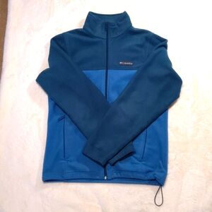 Columbia | Men's Mountain Steens zip-up fleece jacket size small teal/blue